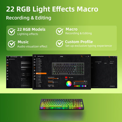 Green GT6 Wireless Mechanical Gaming Keyboard
