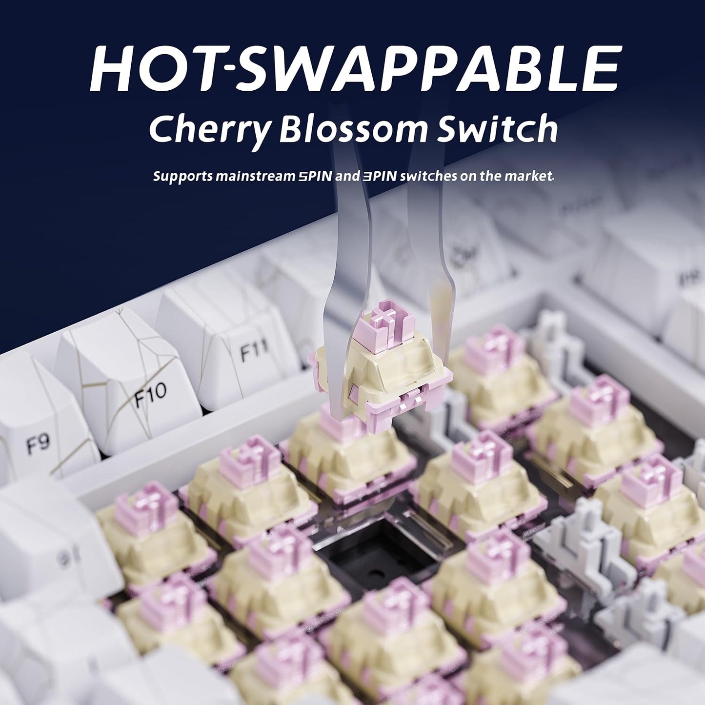 White Spider Wireless Mechanical Keyboard