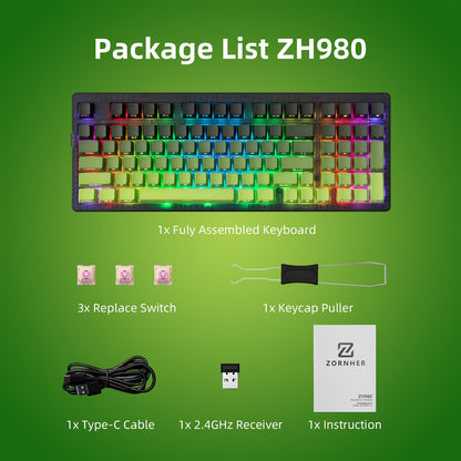 Green GT6 Wireless Mechanical Gaming Keyboard